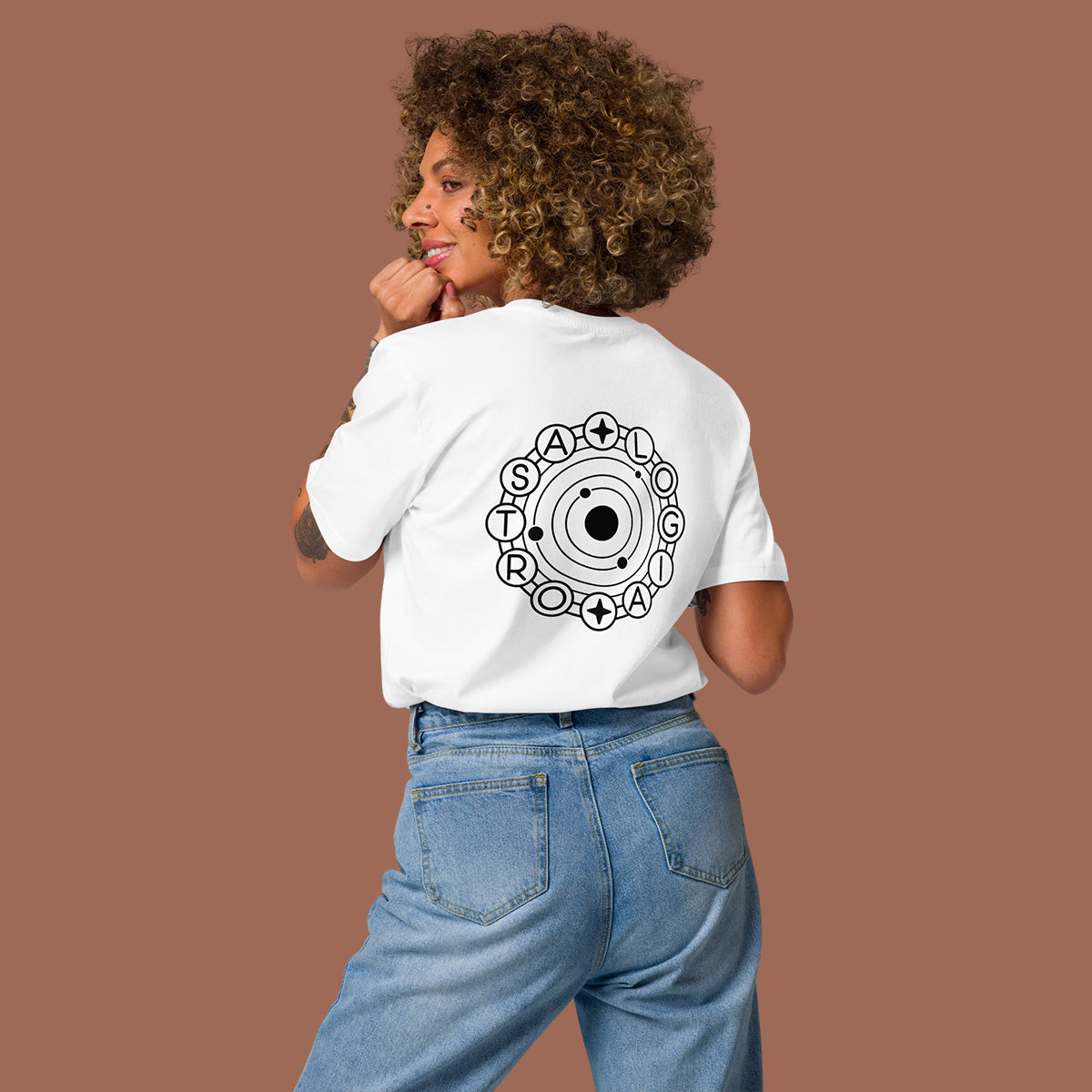 Tee-shirt Astrologia arrière porté